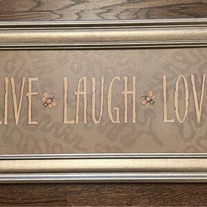 Live Laugh Love Framed Wall Art